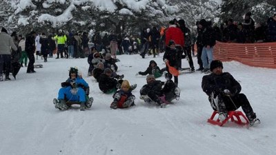 Tokat’ta kızak şenliği