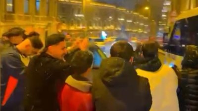 İstanbul'da karda renkli görüntüler