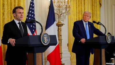 Trump ve Macron, Beyaz Saray'da bir araya geldi