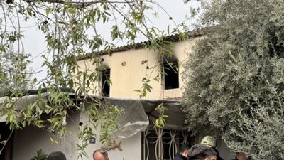 Muğla'da sobadan sıçrayan kıvılcımlardan yangın çıktı