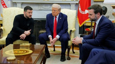 Donald Trump ve Vladimir Zelensky arasında başlayan tartışmanın ilk anları