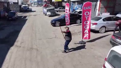 Elazığ'da drone gören masum işçi neye uğradığını şaşırdı