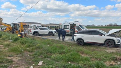 Tekirdağ'da zincirleme kaza: 3'ü askeri personel 6 kişi yaralandı