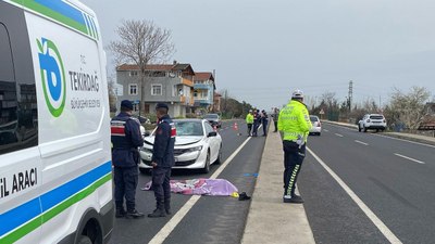 Tekirdağ'da otomobilin çarptığı yaya hayatını kaybetti