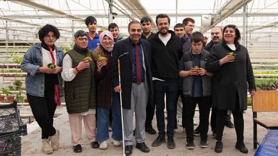 Ankara’da özel bireyler için serada renkli buluşma