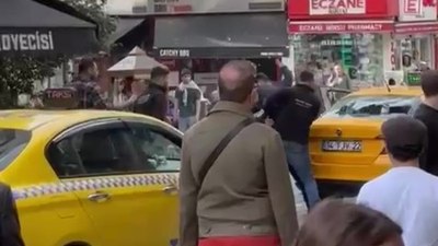 İstanbul'da esnaf ile taksici arasında bıçaklı kavga