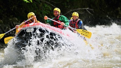 Düzce'de maceraseverlerin rafting heyecanı