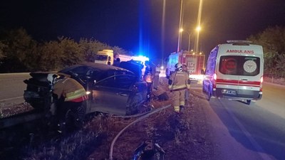 Hatay'da evladının kaza yapmasına kızan baba sitem etti: Adam ol