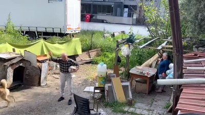 İstanbul'da bahçeye kaçan toplarını patlattığı çocuklara küfretti