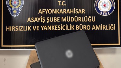 Afyonkarahisar'da tedavi için gittiği sağlık kuruluşundan bilgisayar çaldı