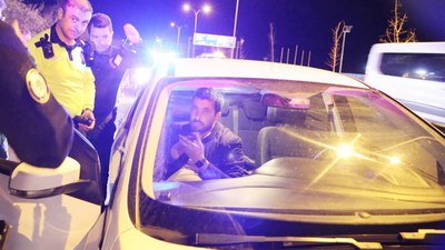 Aksaray'da polisin alkollü sürücüyle imtihanı