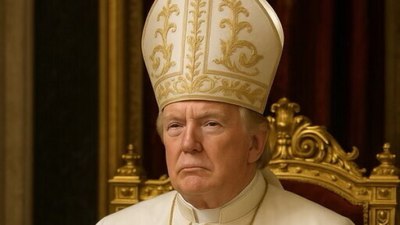 Trump: Beni Papa gibi gösteren fotoğrafla ilgim yok