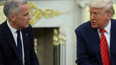 Donald Trump, Kanada Başbakanı Carney'i Beyaz'da ağırladı