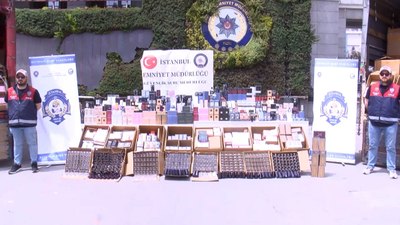 İstanbul'da sahte parfüm operasyonu