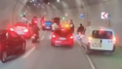 İstanbul'da tünelde konvoy yaparak tehlike saçtılar