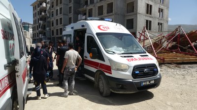 Malatya'da şantiye işçileri arasında taşlı sopalı kavga