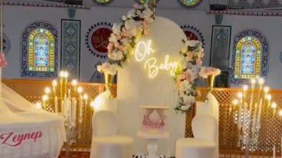 Kocaeli'de camide baby shower etkinliği tepki çekti