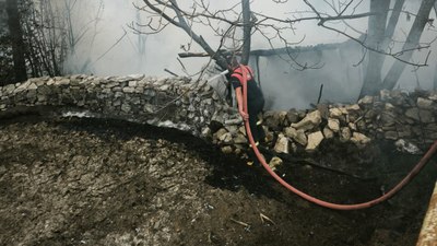 Kütahya'da kümes yangını: 100 tavuk öldü