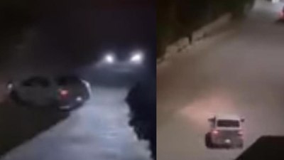 Mersin'de okul bahçesinde drift skandalı