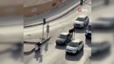 Adana'da otomobilin arkasına at bağlayan 2 kişiye tutuklama