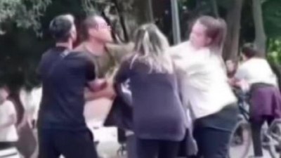 Kartal'da çocuk parkında kadına tekmeli yumruklu saldırı