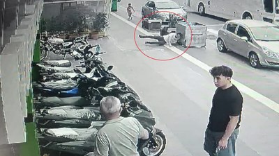 Antalya'da aniden düşüp kafasını çöp konteynerine vurdu: Bayıldı