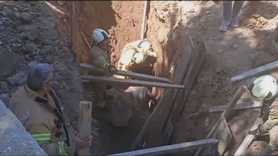 İstanbul'da inşaat alanında göçük