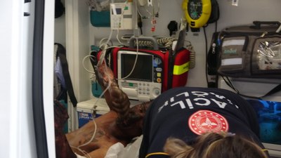 Antalya'da korku evinde yangın çıktı