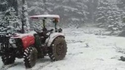 Çorum'da mayıs ayında kar yağışı