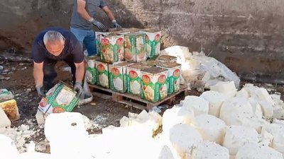 7 ton bozuk peynir imha edildi