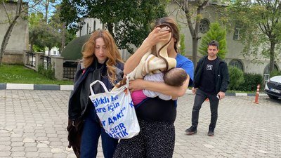 Samsun'da hırsızlık şüphelisi bebeğiyle yakalandı