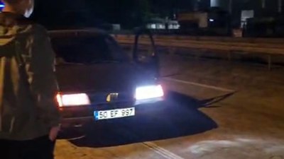 Hatay'da farının biri yanmayan sürücüye ceza