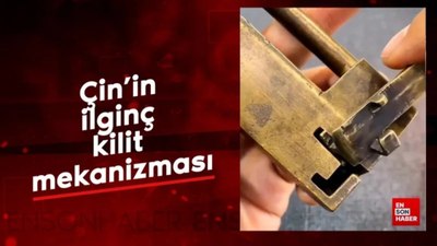 Mühendislik harikası: Çin'in ilginç kilit mekanizması