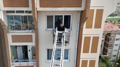 Kırıkkale'de apartman yangını