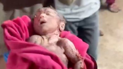 Gazze'de bir günlük bebek öldürüldü