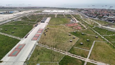 Atatürk Havalimanı Millet Bahçesi yeşeriyor