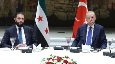 Cumhurbaşkanı Erdoğan, Ahmed Şara ile görüştü