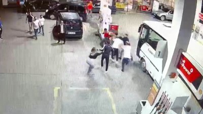 Kayseri'de servis şoförü ve yakınları benzinlik çalışanını darbetti