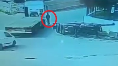 Mersin'de bisikletli çocuğun tırın altında kalarak öldüğü kazanın görüntüleri ortaya çıktı