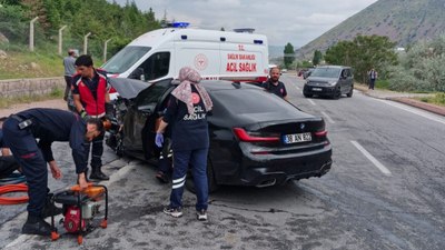 Kayseri'de 2 kişinin öldüğü feci kaza kamerada