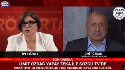 Sözcü TV, yapay zeka ürünü Ümit Özdağ'ı konuşturdu