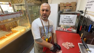 İstanbul'da görme engelli kasap Guinness Rekorlar Kitabı'na başvurdu