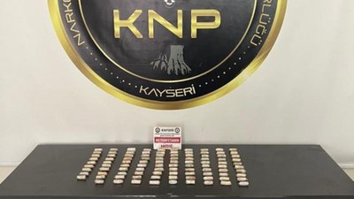 Kayseri'de midesinde uyuşturucu maddeyle yakalanan şahsa 12 yıl hapis cezası