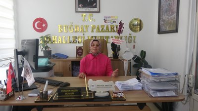 Çankırı'da vefat eden eşinin yerine muhtar seçildi