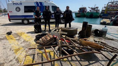 Mersin'de deniz temizliği