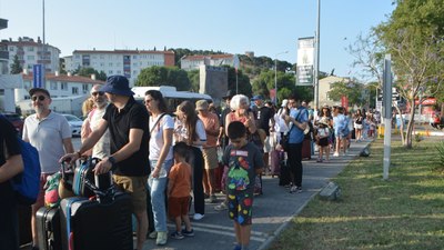 Kurban Bayramı'nda Ayvalık'tan Midilli Adası'na geçişlerde yoğunluk