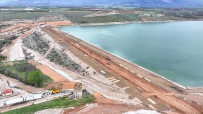 Malatya'da Sultansuyu Barajı'nda onarım sürüyor