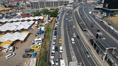 İstanbul'da yolda kurban trafiği