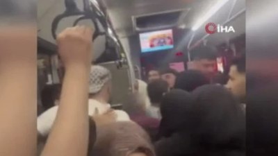 Arnavutköy'de İETT otobüsünde yumruklu kavga