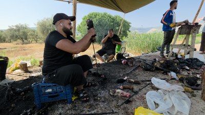 Mersin'de kelle-paça ütücülerinin bayram mesaisi